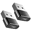 Переходники для смартфона Addap UC2A-01 USB-C Female на USB-A Male 2 шт