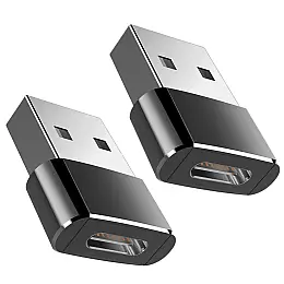 Переходники для смартфона Addap UC2A-01 USB-C Female на USB-A Male 2 шт