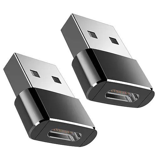 Переходники для смартфона Addap UC2A-01 USB-C Female на USB-A Male 2 шт