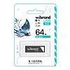 Флеш пам'ять USB Wibrand 64 GB Stingray USB 2.0 Сірий (36913_3609515)