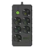 Удлинитель No Brand F17 USB 4 м 6 розеток чорний