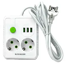 Удлинювач UA Power F13U Білий 021272