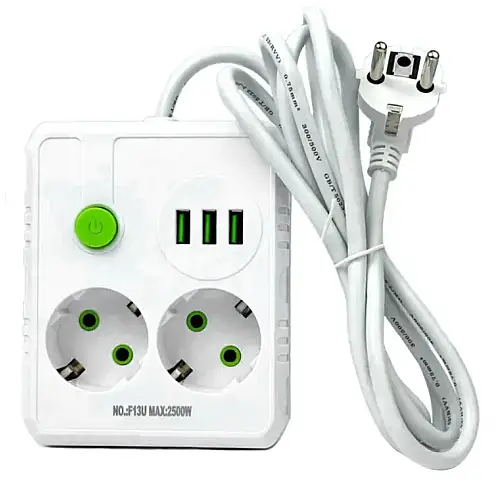 Удлинювач UA Power F13U Білий 021272