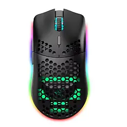 Беспроводная игровая мышь K-Snake SM600 с боковыми кнопками с аккумулятором и подсветкой Черный (SH0000315)