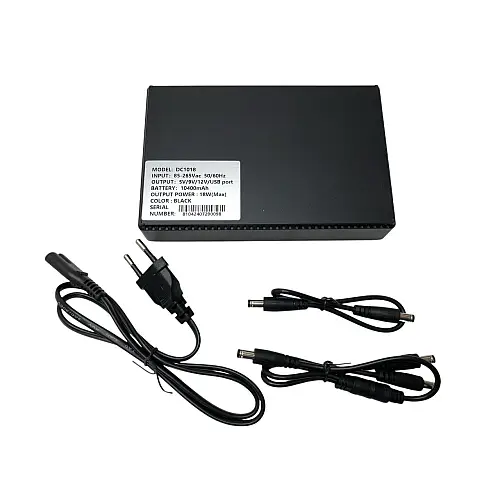 Джерело безперебійного живлення для роутера UPS Mini 18W 10400 mAh Чорний (DC1018)