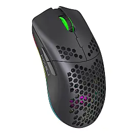 Мышь беспроводная HYSJ Т66 с аккумулятором и подсветкой 2,4G Black