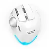 Мышь беспроводная Zelotes F-33 с трекболом и аккумулятором White