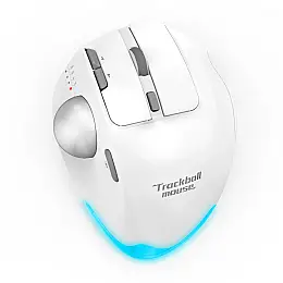 Мышь беспроводная Zelotes F-33 с трекболом и аккумулятором White