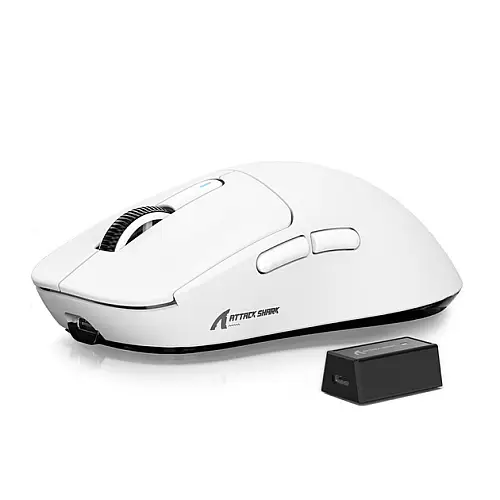 Мышка игровая беспроводная Attack Shark X3Pro PixArt PAW3395 8K і 4K 26000DPI White