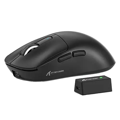 Мышка игровая беспроводная Attack Shark X3Pro PixArt PAW3395 8K і 4K 26000DPI Black