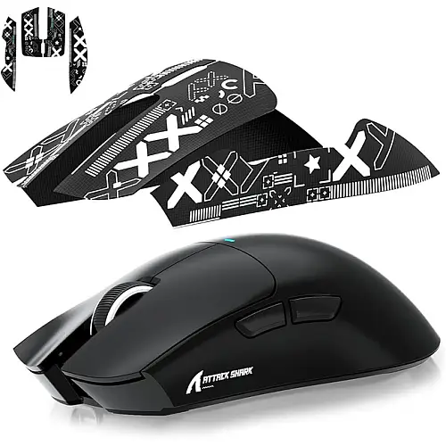 Мышка игровая беспроводная Attack Shark X3Pro PixArt PAW3395 8K і 4K 26000DPI Black