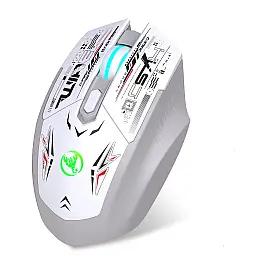 Мышь беспроводная HYSJ Т38 с аккумулятором и подсветкой 2,4G Bluetooth White