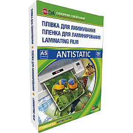 Пленка для ламинации DA Antistatic А5 250 мкм глянцевая Прозрачный 100 шт 11201011113YA (11001)