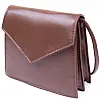Сумка угловидная Vintage sale_14933 17,5х15,5х6 см Коричневый