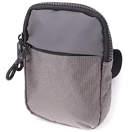 Слинг-сумка для подорожей Vintage 22869 11х15,5х2,5 см Сірий