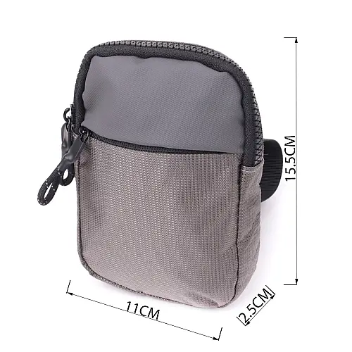 Слинг-сумка для подорожей Vintage 22869 11х15,5х2,5 см Сірий
