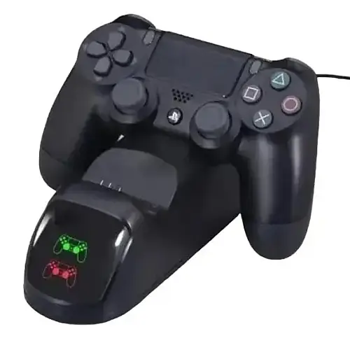 Комплект джойстиків та зарядний пристрій OPT-TOP для пристроїв PS4 V2 Чорний (2104618557)