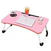 <table> <tr> <td>Столик складний для ноутбука і планшета No Brand M&T Displays 60х40х29 см Рожевий (2104618586)</td> </tr> </table>