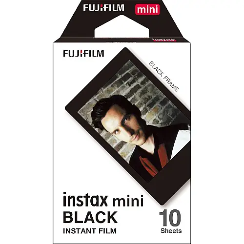 Фотопапір Fujifilm Instax Mini Black 8,6х5,4 см Чорний 10 шт