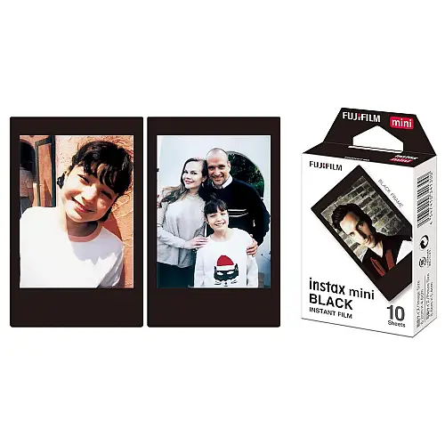 Фотопапір Fujifilm Instax Mini Black 8,6х5,4 см Чорний 10 шт
