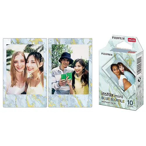 Фотопапір Fujifilm Instax Mini Blue Marble Film 8,6х5,4 см Голубувато-золотистий 10 шт