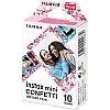 Фотопапір Fujifilm Instax Mini Confetti 8,6х5,4 см Різнокольоровий 10 шт