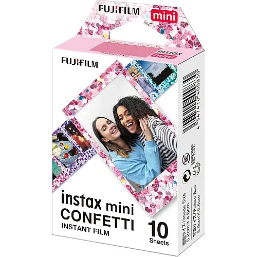 Фотопапір Fujifilm Instax Mini Confetti 8,6х5,4 см Різнокольоровий 10 шт