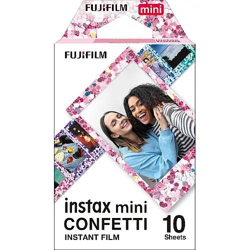 Фотопапір Fujifilm Instax Mini Confetti 8,6х5,4 см Різнокольоровий 10 шт