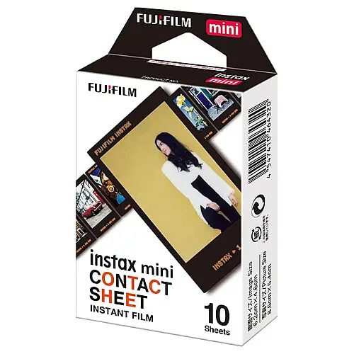 Фотопапір Fujifilm Instax Mini Contact 8,6х5,4 см Чорний 10 шт