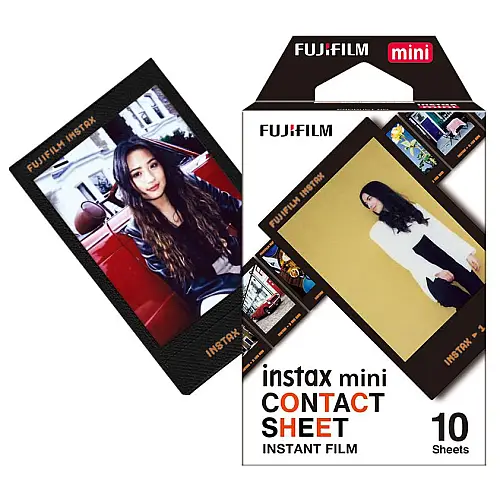 Фотопапір Fujifilm Instax Mini Contact 8,6х5,4 см Чорний 10 шт
