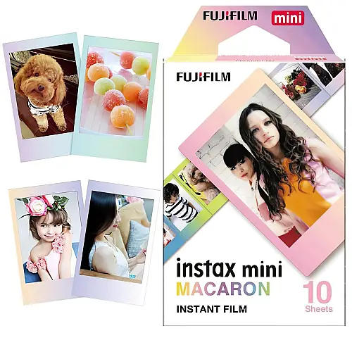Фотопапір Fujifilm Instax Mini Macaron 8,6х5,4 см Різнокольоровий 10 шт