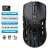 Мышь беспроводная HXSJ T400 с аккумулятором и подсветкой 2.4G Bluetooth Wired Черный