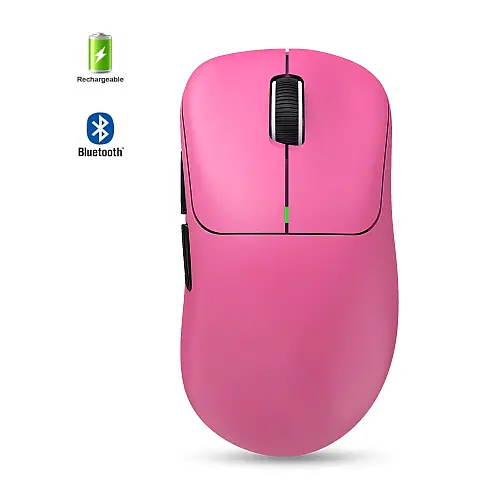Мышь беспроводная HXSJ T700 с аккумулятором 2.4G+Bluetooth+Wired Розовый