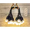 Уличная Ретро Гирлянда Для Помещения и Улицы RETRO LAMPA Винтаж 5 метров 11 ламп LED 4W (Лампа Экономка) влагозащита IP44 от 220V Пластик Матовое Белый Цвет (50542441)