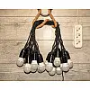 Уличная Ретро Гирлянда Для Помещения и Улицы RETRO LAMPA Винтаж 5 метров 11 ламп LED 4W (Лампа Экономка) влагозащита IP44 от 220V Пластик Матовое Белый Цвет (50542441)