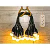 Уличная Ретро Гирлянда Для Помещения и Улицы RETRO LAMPA Винтаж 15 метров 31 лампа LED 4W (Лампа Экономка) влагозащита IP44 от 220V Пластик Матовое Желтый Цвет (150541441)