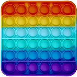 Pop It сенсорная игрушка, пупырка, поп ит антистресс, pop it fidget, попит, квадрат радужный