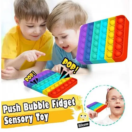 Антистресс сенсорная игрушка Pop It Набор 3 шт Разноцветный