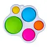 Антистресс Игрушка Trend-Box Симпл Димпл Белый Брелок Фигурный с карабином - 5 пупырок