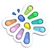 Антистресс Игрушка Trend-Box Симпл Димпл Белая Бабочка - 10 пупырок