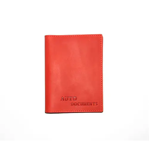 Обложка для автодокументов DNK Leather Auto H col.H Красная