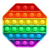 Антистресс Игрушка Pop it Радужный Восьмиугольник
