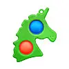 Антистресс Игрушка Trend-Box Симпл Димпл Зеленый Единорог с карабином - 2 пупырки