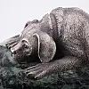 Серебряная фигура ручной работы Собака отдыхает сер00005 Оникс