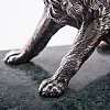 Серебряная фигура ручной работы Шарик сер00029 Оникс