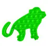 Игрушка антистресс Pop It Флуоресцентный Зелёный Обезьянка