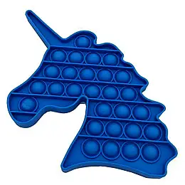 Игрушка антистресс Pop It Тёмносиний Единорог