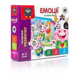 Магнитная игра для досточки Vladi Toys "Эмоции" VT5422-05 (укр)