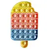 Игрушка антистресс Pop It Мороженое на палочке с английским алфавитом