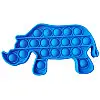 Игрушка антистресс Pop It Синий Носорог